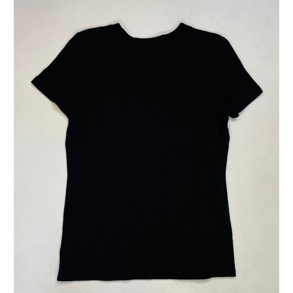 Navy and White Embroidered Women's Top - Picture 3 of 5